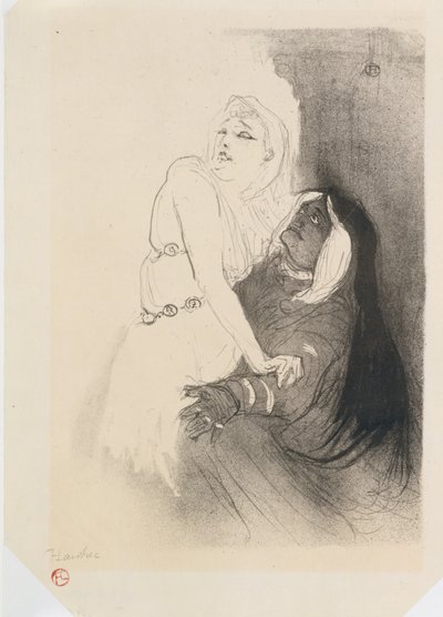 Sarah Bernhardt in Phèdre von Henri de Toulouse Lautrec